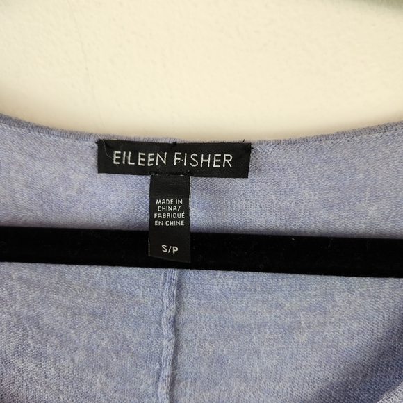 Eileen Fisher Tencel Merino Wool Alpaca lightweight sweater Size Small Lilac - Picture 3 of 6